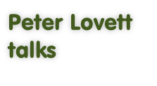 Peter Lovett 
talks
